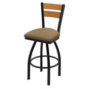 832 Thor Swivel Stool with Black Wrinkle Finish, Medium Back and Canter Sand Seat, AGS-83225BWMedMpl013