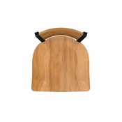 832 Thor Swivel Stool with Black Wrinkle Finish, Medium Back and Medium Maple Seat, AGS-83225BWMedMplMedMpl