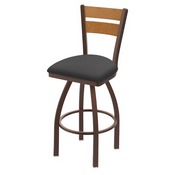 832 Thor Swivel Stool with Bronze Finish, Medium Back and Canter Storm Seat, AGS-83225BZMedMpl004