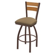 832 Thor Swivel Stool with Bronze Finish, Medium Back and Canter Sand Seat, AGS-83225BZMedMpl013