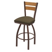 832 Thor Swivel Stool with Bronze Finish, Medium Back and Graph Cork Seat, AGS-83225BZMedMpl017