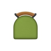 832 Thor Swivel Stool with Pewter Finish, Medium Back and Canter Kiwi Green Seat, AGS-83225PWMedMpl009