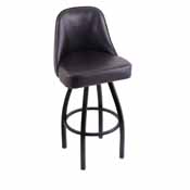 L048 Logo Grizzly Florida Panthers - 2024 Stanley Cup Swivel Stool with Black Wrinkle Finish by HBS AGS-L04825FlaPanCup24