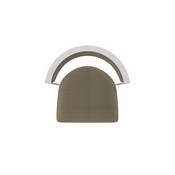 860 Hunter Swivel Stool with Anodized Nickel Finish and Graph Cork Seat and Back, AGS-86025AN017