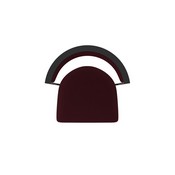 860 Hunter Swivel Stool with Black Wrinkle Finish and Canter Bordeaux Seat and Back, AGS-86025BW005