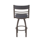 860 Hunter Swivel Stool with Bronze Finish and Canter Storm Seat and Back, AGS-86025BZ004