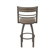 860 Hunter Swivel Stool with Bronze Finish and Canter Earth Seat and Back, AGS-86025BZ006