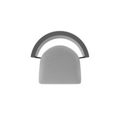 860 Hunter Swivel Stool with Pewter Finish and Canter Folkstone Grey Seat and Back, AGS-86025PW007