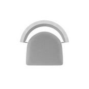 861 Artemis Swivel Stool with Anodized Nickel Finish and Canter Folkstone Grey Seat and Back, AGS-86125AN007