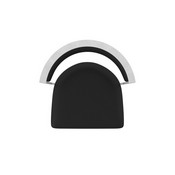 861 Artemis Swivel Stool with Anodized Nickel Finish and Black Vinyl Seat and Back, AGS-86125ANBlkVinyl