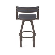 861 Artemis Swivel Stool with Bronze Finish and Canter Storm Seat and Back, AGS-86125BZ004