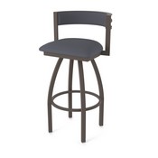 861 Artemis Swivel Stool with Bronze Finish and Canter Storm Seat and Back, AGS-86125BZ004