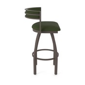 861 Artemis Swivel Stool with Bronze Finish and Canter Pine Seat and Back, AGS-86125BZ010