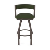 861 Artemis Swivel Stool with Bronze Finish and Canter Pine Seat and Back, AGS-86125BZ010