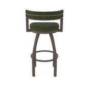 861 Artemis Swivel Stool with Bronze Finish and Canter Pine Seat and Back, AGS-86125BZ010