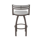 861 Artemis Swivel Stool with Bronze Finish and Graph Alpine Seat and Back, AGS-86125BZ020