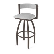 861 Artemis Swivel Stool with Bronze Finish and Graph Alpine Seat and Back, AGS-86125BZ020