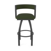 861 Artemis Swivel Stool with Pewter Finish and Canter Pine Seat and Back, AGS-86125PW010