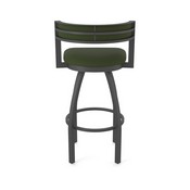 861 Artemis Swivel Stool with Pewter Finish and Canter Pine Seat and Back, AGS-86125PW010