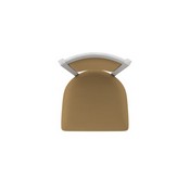 870 Hadleigh Swivel Stool with Anodized Nickel Finish and Canter Saddle Seat and Back, AGS-87025AN012