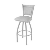 870 Hadleigh Swivel Stool with Anodized Nickel Finish and Graph Alpine Seat and Back, AGS-87025AN020