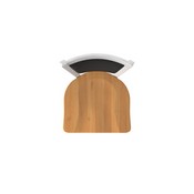 870 Hadleigh Swivel Stool with Anodized Nickel Finish and Medium Maple Seat and Black Vinyl Back, AGS-87025ANMedMpl