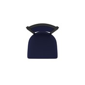 870 Hadleigh Swivel Stool with Black Wrinkle Finish and Canter Twilight Seat and Back, AGS-87025BW002