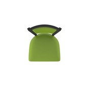 870 Hadleigh Swivel Stool with Black Wrinkle Finish and Canter Kiwi Green Seat and Back, AGS-87025BW009