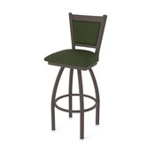 870 Hadleigh Swivel Stool with Bronze Finish and Canter Pine Seat and Back, AGS-87025BZ010