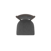 870 Hadleigh Swivel Stool with Bronze Finish and Graph Coal Seat and Back, AGS-87025BZ018