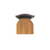 870 Hadleigh Swivel Stool with Bronze Finish and Medium Maple Seat and Black Vinyl Back, AGS-87025BZMedMpl