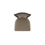 870 Hadleigh Swivel Stool with Pewter Finish and Canter Earth Seat and Back, AGS-87025PW006