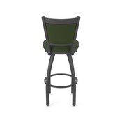 870 Hadleigh Swivel Stool with Pewter Finish and Canter Pine Seat and Back, AGS-87025PW010