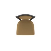 870 Hadleigh Swivel Stool with Pewter Finish and Canter Saddle Seat and Back, AGS-87025PW012