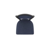 870 Hadleigh Swivel Stool with Pewter Finish and Graph Anchor Seat and Back, AGS-87025PW014
