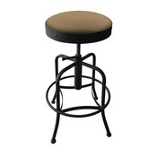 910 Industrial-Adjustable Stool with Black Wrinkle Finish and Canter Sand Seat, 910BW013