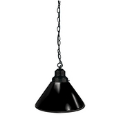 Plain Black Pendant Light Fixture by Holland Bar Stool, BL1BK