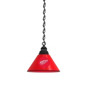 Detroit Red Wings Pendant Light Fixture by Holland Bar Stool, BL1DetRed