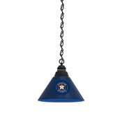 Houston Astros Pendant Light with Fixture by Holland Bar Stool Company, AGS-BL1BKMLBHou