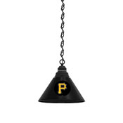 Pittsburgh Pirates Pendant Light with Fixture by Holland Bar Stool Company, AGS-BL1BKMLBPit