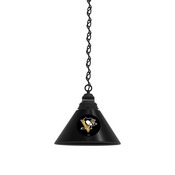 Pittsburgh Penguins Pendant Light Fixture by Holland Bar Stool, BL1PitPen