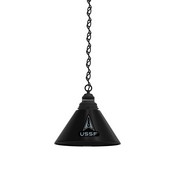 United States Space Force Pendant Light with Fixture by Holland Bar Stool, AGS-BL1BKSpaFor