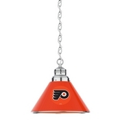 Philadelphia Flyers Pendant Light with Chrome Fixture by Holland Bar Stool, BL1CHPhiFly