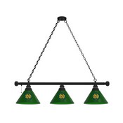 Notre Dame (Vintage) 3 Shade Billiard Light with Fixture by Holland Bar Stool Co., AGS-BL3BK07NotreD