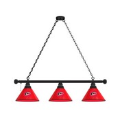 Carolina Hurricanes 3 Shade Billiard Light with Fixture by Holland Bar Stool, BL3CarHur