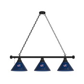 Columbus Blue Jackets 3 Shade Billiard Light with Fixture by Holland Bar Stool, BL3ColBlu