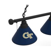 Georgia Tech 3 Shade Billiard Light with Fixture by Holland Bar Stool, BL3GATech