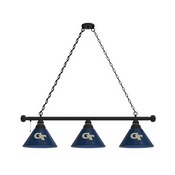 Georgia Tech 3 Shade Billiard Light with Fixture by Holland Bar Stool, BL3GATech