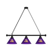 Louisiana State 3 Shade Billiard Light with Fixture by Holland Bar Stool, BL3LaStUn