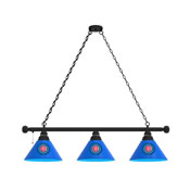 Chicago Cubs 3 Shade Billiard Light with Fixture by Holland Bar Stool Company, AGS-BL3BKMLBCub